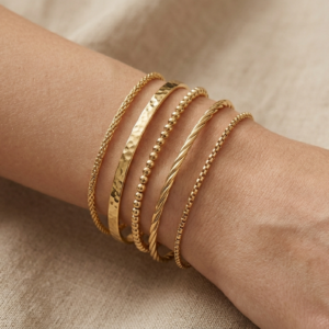 Layered Gold Bracelet Set